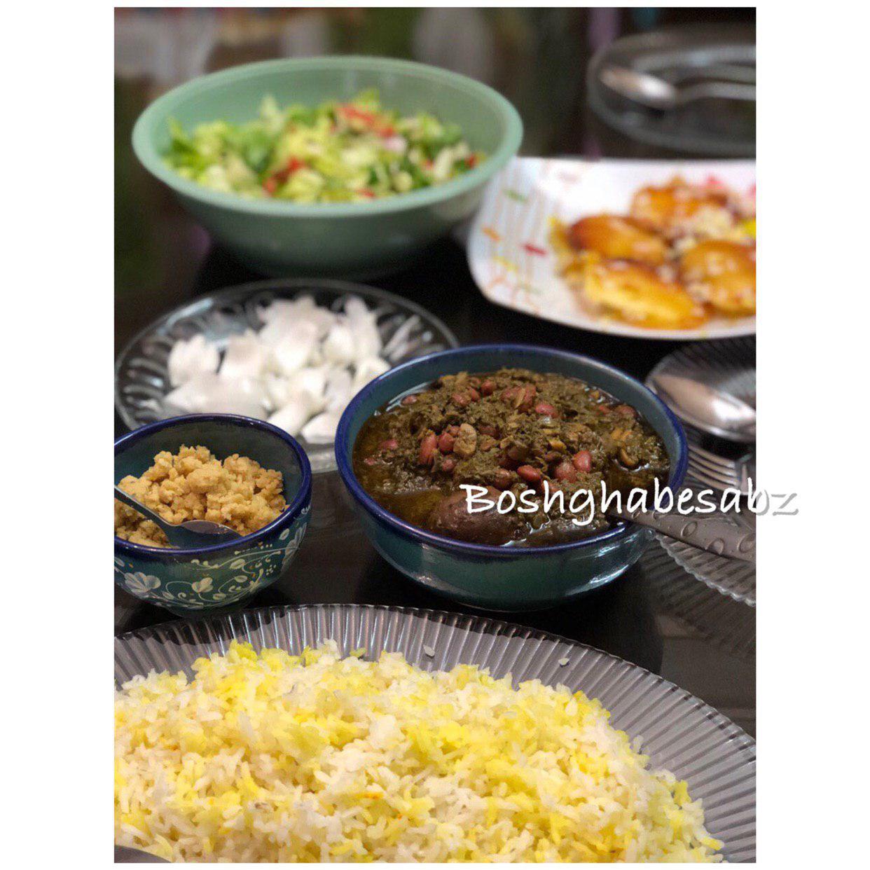خورشت-سبزی-گیاهی-وگان-khoresht-sabzi-vegetarian-vegan-iranian-food
