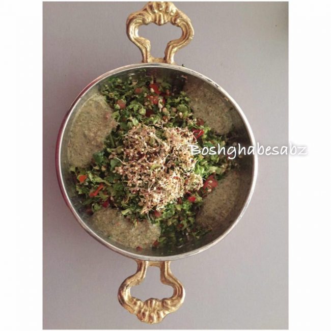salad سالاد-تبوله-گیاهی-وگان
